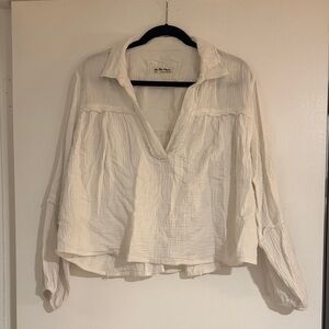 We The Free Cream Blouse